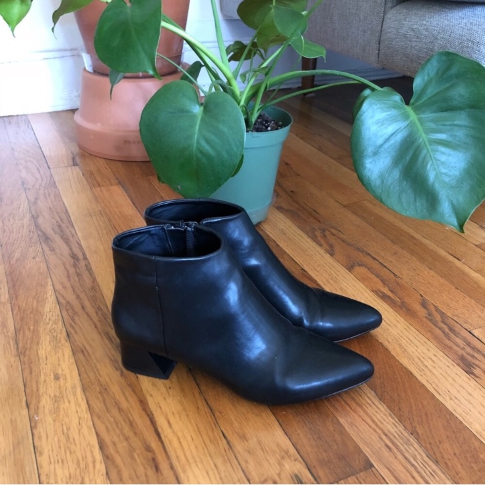 Black ankle boots